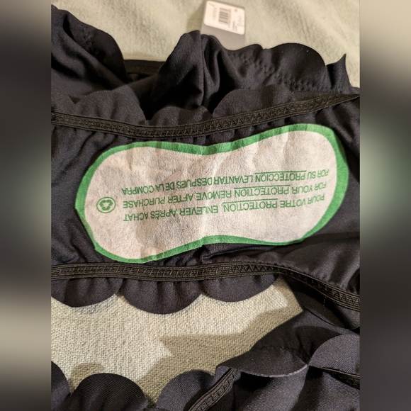 NWT Chelsea28 Black Scalloped Ruffle Cut Bikini Bottom (XXL) - Picture 7 of 7